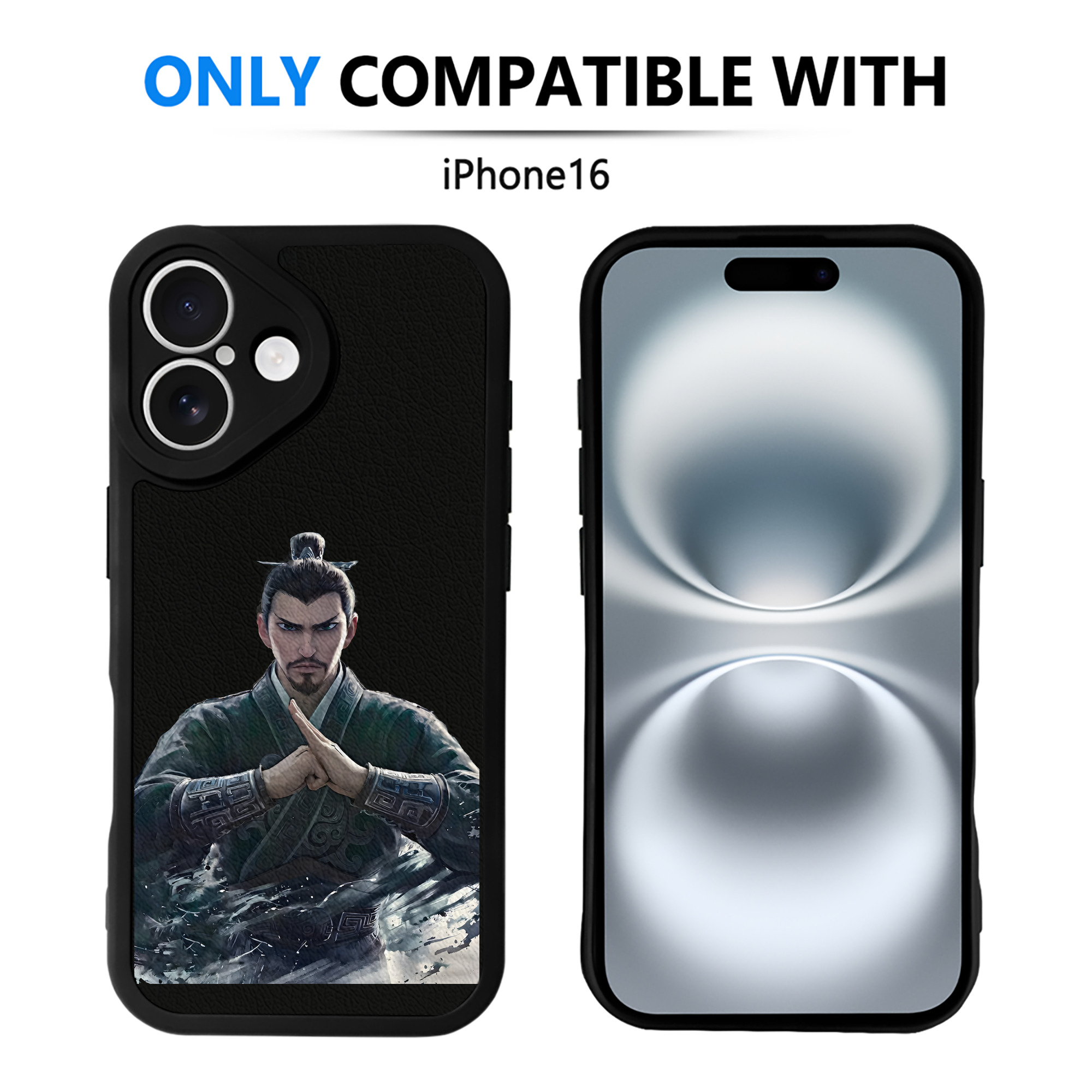 （画像用） Ne Zha 2 ナタ 魔童の大暴れ 【iPhone 16シリーズ対応】シリコンスマホケース（レザー調） 材質：シリコン